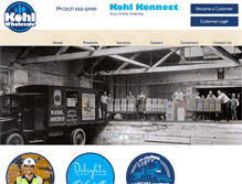 Tablet Screenshot of kohlwholesale.com